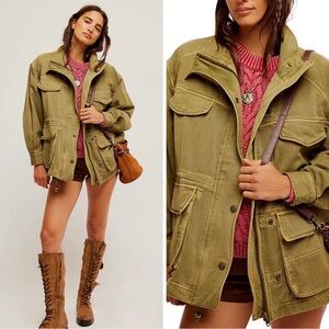 NWT We The Free Arya Utility  Jacket khaki Women’s Small